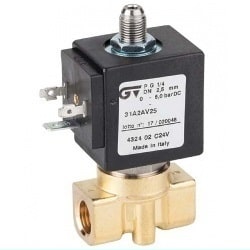 Válvulas a Solenoide de Latón de 3 Vías de Acción Directa