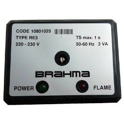 Detector de llama para quemadores de gas con indicación por led