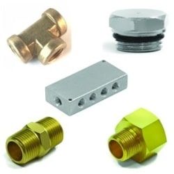 Accesorios roscados de latón para instalaciones neumáticas