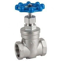 Válvula esclusa inox roscada