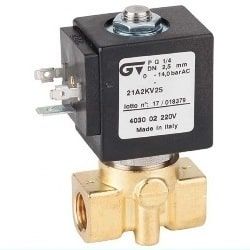 Válvula solenoide NC de acción directa para alta presión