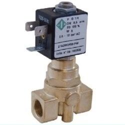 Válvula solenoide NA de acción indirecta con pilotaje a pistón