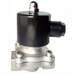 Válvula solenoide NC en inox para industria química y alimenticia