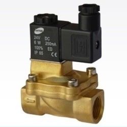 Válvula solenoide NC de accionamiento directo o servo pilotado según tamaño
