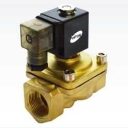 Válvula solenoide NC de acción mixta para aire, agua y petróleo