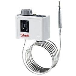 Termostato electromecánico compacto con conmutador SPDT