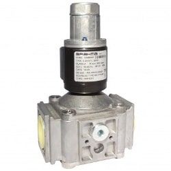Válvula solenoide NC para gas de apertura lenta con filtro incorporado
