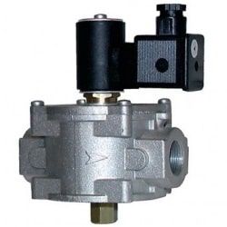 Válvula solenoide NC para gas de rearme manual