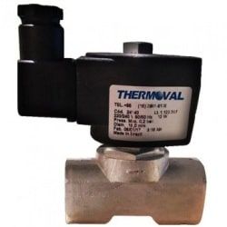 Válvula solenoide NC para gas combustible